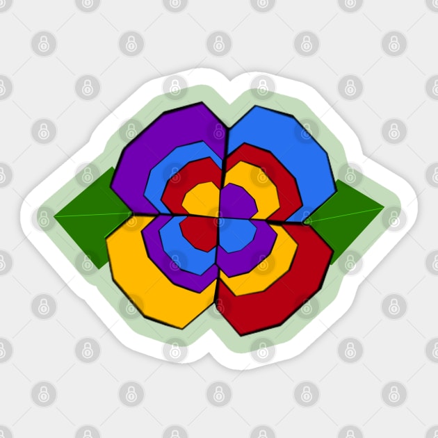 Mechanical flower Sticker by Orchid's Art